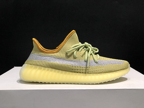 Adidas Originals Yeezy Boost 350 V2 _Marsh_ Yellow Star Men_s Women_s Shoes 36-46 yards-b568814d